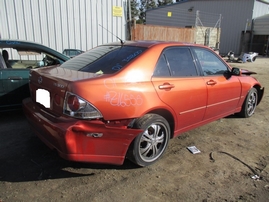 2001 LEXUS IS300 ORANGE 3.0L AT Z16555